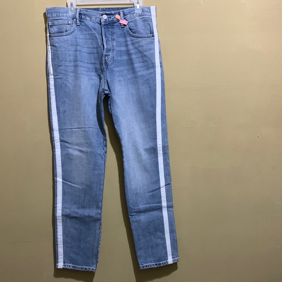Hm White Stripe Skinny Jeans Mens Size 